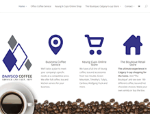 Tablet Screenshot of dawscocoffee.com